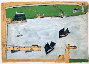 Bahía de Mount con el Monte de San Miguel de Alfred Wallis