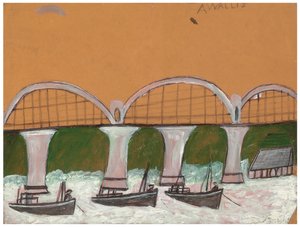 Puente de Saltash de Alfred Wallis