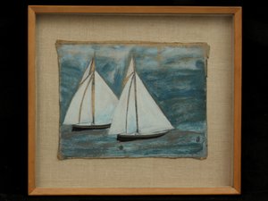 Dos Barcos de Vela, c.1930 de Alfred Wallis