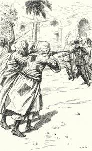 Asesinato del General Charles George Gordon por los mahdistas, Jartum, Sudán, 1885