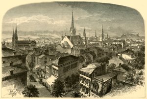 Cincinnati, vista desde el Hotel Carlisle de Alfred Rudolph Waud