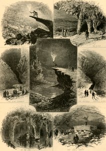 Escenas en la Cueva del Mamut de Alfred Rudolph Waud