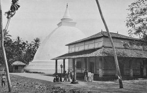 Templo y Dagoba de Kelaniya de Alfred William Amandus Plate