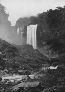 Cataratas de Laxapana, c.1890, 1910 de Alfred William Amandus Plate