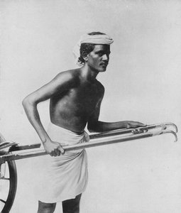 Coolie de rickshaw, c1890, 1910