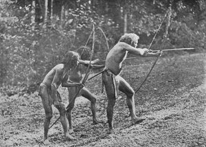 Veddahs o Hombres Salvajes, c1890 de Alfred William Amandus Plate