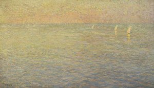 Barcos en el mar de Alfred William Finch