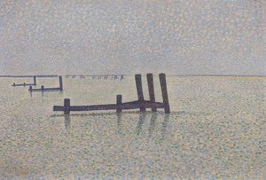 Canal de la Mancha en Nieuwpoort. Hacia 1889 de Alfred William Finch