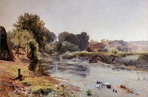 Un pedazo de la vieja Inglaterra medio dormida de Alfred William Hunt