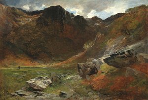 Un valle pantanoso de la naturaleza de Alfred William Hunt