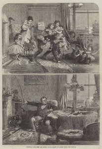 Tiempo de Navidad, primer y segundo piso de Alfred William Hunt
