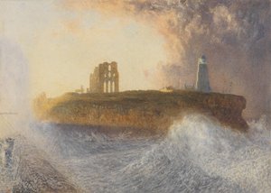 Muelle de Tynemouth: Viento del noreste, 1866 de Alfred William Hunt