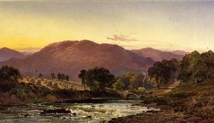 Cerca del Paso de Llangollen, Gales del Norte de Alfred de Breanski