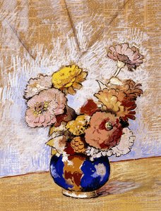 Still-life with Flowers; Naturaleza Muerta con Flores de Alfredo Ramos Martinez