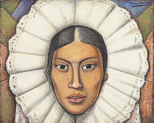 Tehuana, c.1930 (gouache y crayón sobre papel)