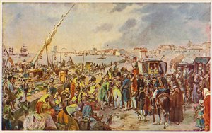 Juan de Braganza, Príncipe Regente de Portugal, parte hacia Brasil