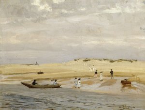 Figuras en una playa de Algernon Mayow Talmage