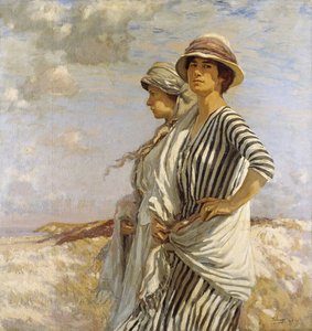 La Sra. Talmage y una amiga de Algernon Mayow Talmage