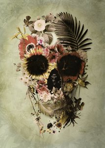 Calavera floral vintage de Ali Gulec