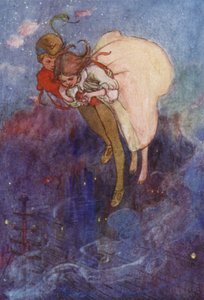Away they floated (litografía en color) de Alice Bolingbroke (after) Woodward