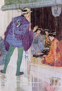 Ilustración para The Story of The Mikado (litografía en color) de Alice Bolingbroke (after) Woodward