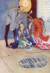 Ilustración para The Story of The Mikado (litografía en color) de Alice Bolingbroke (after) Woodward
