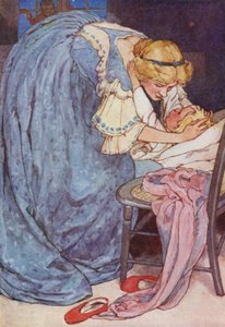 Duerme, cariño, no llores. (litografía en color) de Alice Bolingbroke (after) Woodward