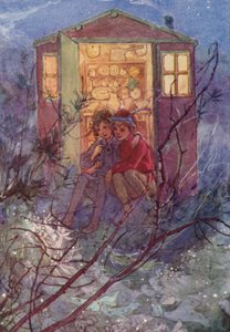 Con la primavera llega Wendy (litografía en color) de Alice Bolingbroke (after) Woodward