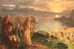 La despedida de San Columba al caballo blanco, 1865-1868