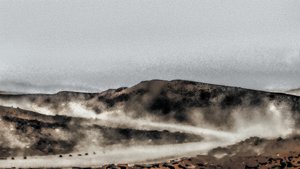 The Road to Town, 2020 (fotografía pintada a mano)