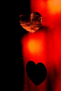 Dos corazones, de la serie Corazones, 2016 (fotografía)