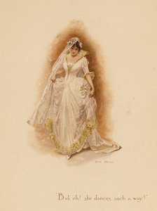 Viejas canciones de amor: "¡Pero oh! ¡ella baila de tal manera!" (litografía en color) de Alice Havers