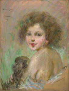 Niño con mono de Alice Pike Barney