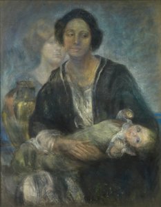 Mujer italiana con niño de Alice Pike Barney
