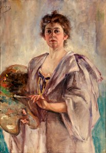 Autorretrato con bata de pintor