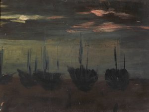 Barcos a la luz de la luna, s.f. de Alice Pike Barney