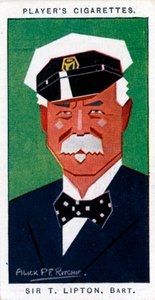 Sir Thomas Johnstone Lipton, 1er Baronet, tendero y navegante británico, 1926