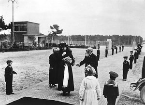 Villa Rosa Maltoni Mussolini: visita oficial de Elena de Montenegro, esposa de Víctor Manuel III