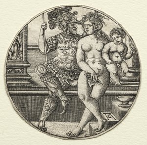 Marte, Venus y Cupido de Allaert Claesz