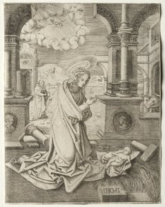 La Natividad, 1520s de Allaert Claesz