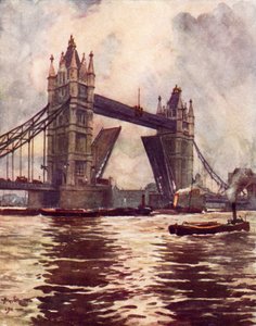 El Puente de la Torre (litografía en color)