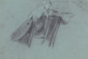 Estudio de una mano que sostiene un sombrero de Allan Ramsay