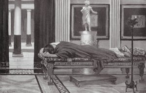 El dolor de Pericles por la pérdida de su hijo (litografía) de Allan Stewart