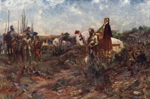 Queen Mary en Carberry Hill (litografía en color) de Allan Stewart