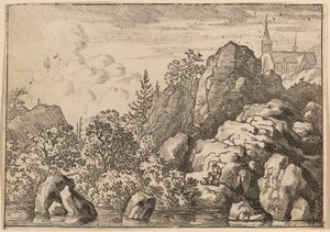 Iglesia en una colina, probablemente c. 1645-1656