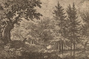 Abetos en el Agua, probablemente c. 1645-1656