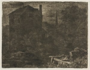Paisaje en el estilo oscuro de Allart van Everdingen