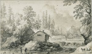 Paisaje nórdico de Allart van Everdingen