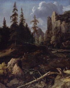 Paisaje montañoso noruego de Allart van Everdingen