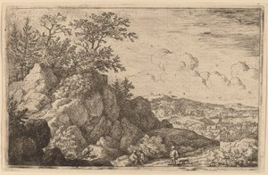 Campesino con su perro, probablemente c. 1645-1656 de Allart van Everdingen